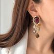 گوشواره اویز دار رنگی