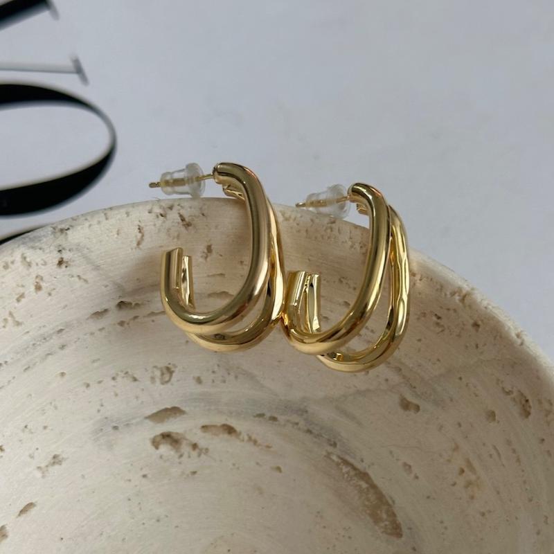 گوشواره میخی ابکاری طلا 
