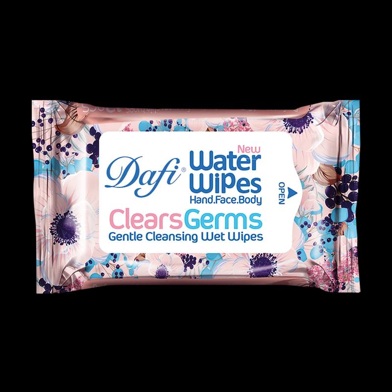 دستمال مرطوب پاک کننده دست و صورت آنتی باکتریال دافی بسته 12 عددی
