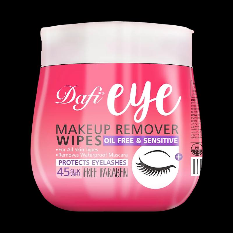 دستمال مرطوب پاک کننده چشم دافی بسته 45 عددی