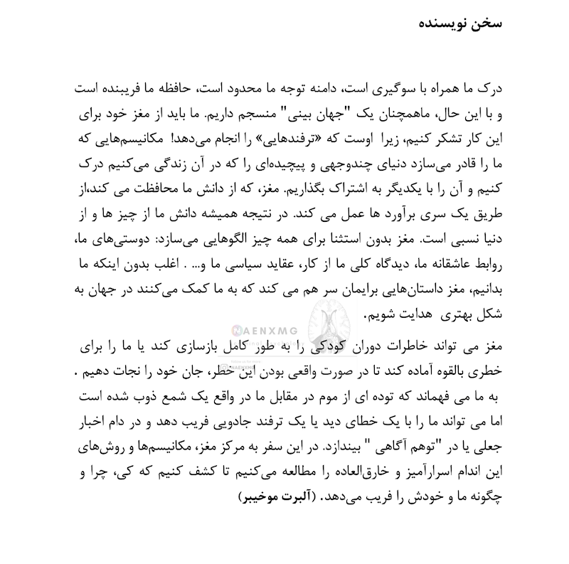 مغزتان شما را گول میزند.