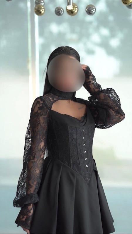 لباس شب کوتاه مدل فلورانس 
