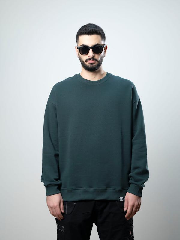 سوییشرت بیسیک سبز یشمی نفیر