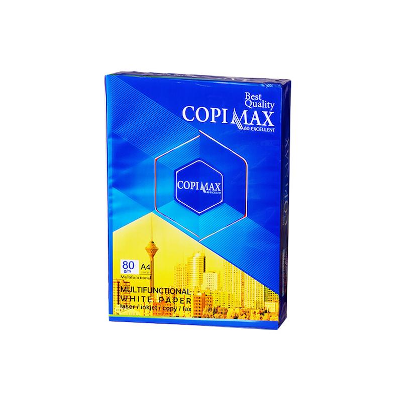 کاغذ A4 کپی مکس رهام 80 گرمی COPIMAX بسته آبی-زرد 500 برگی