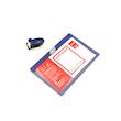 جای ID card کارت همراه با گیره پلاستیکی دلی