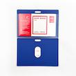 جای ID card کارت همراه با گیره پلاستیکی دلی
