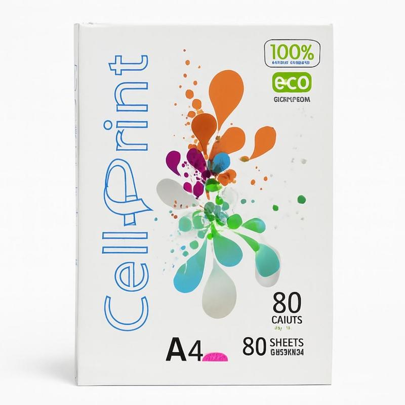 کاغذ  CELL PRINT A4 سل پرینت 80 گرمی بسته 500 برگی