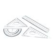 ست پرگار گونیا خط کش و نقاله شانلی کد 1510