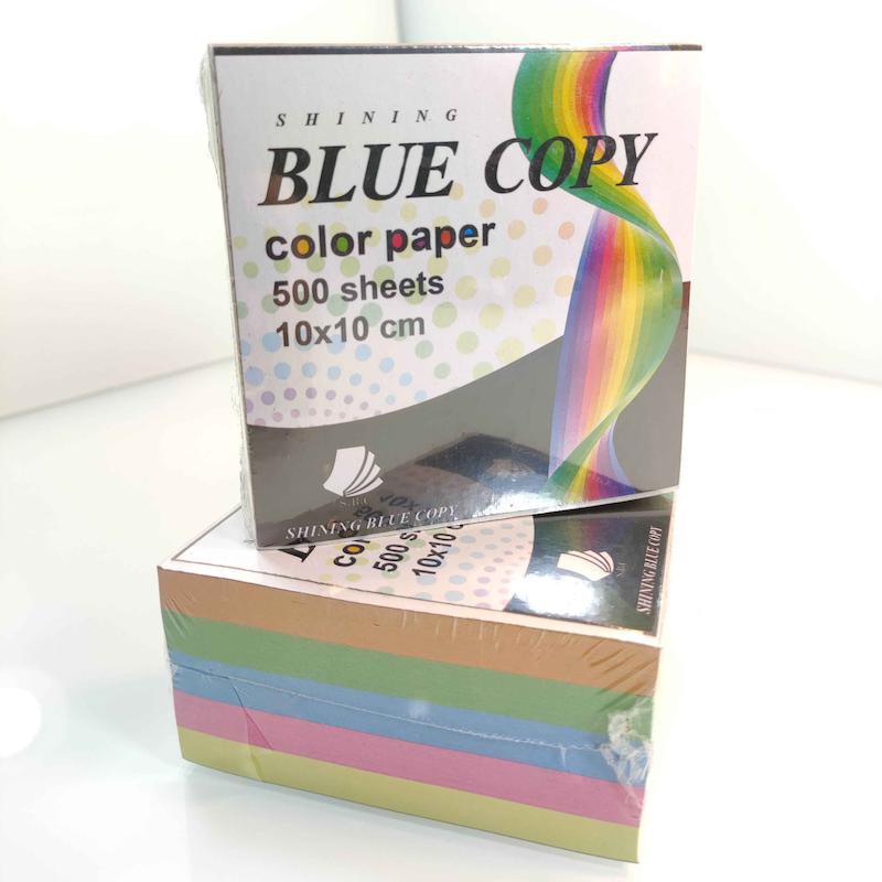 کاغذ یادداشت 500 برگی سایز 10*10 blue copy 