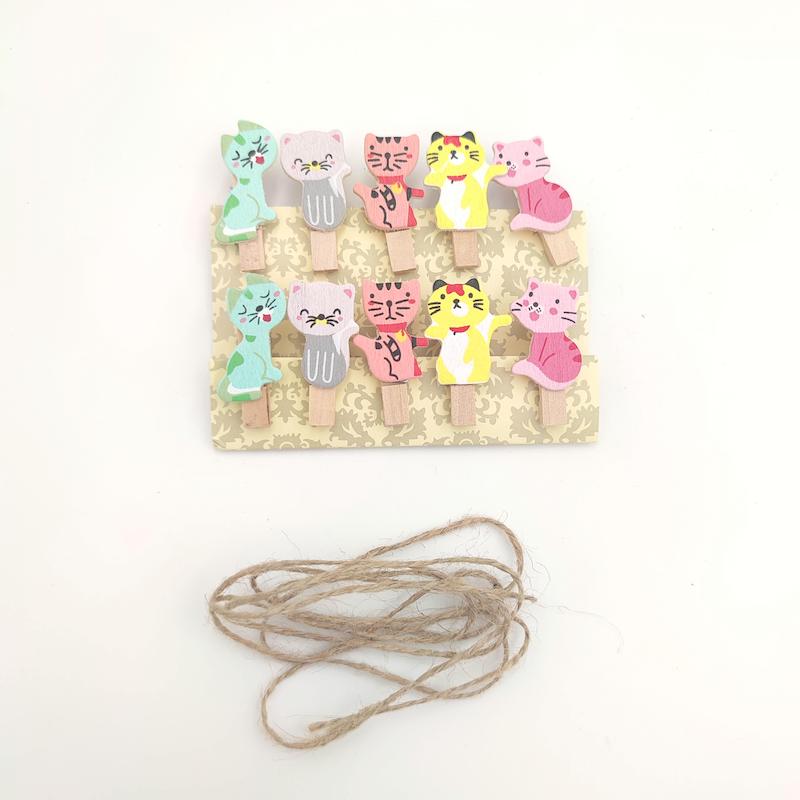 گیره فانتزی چوبی کوچک