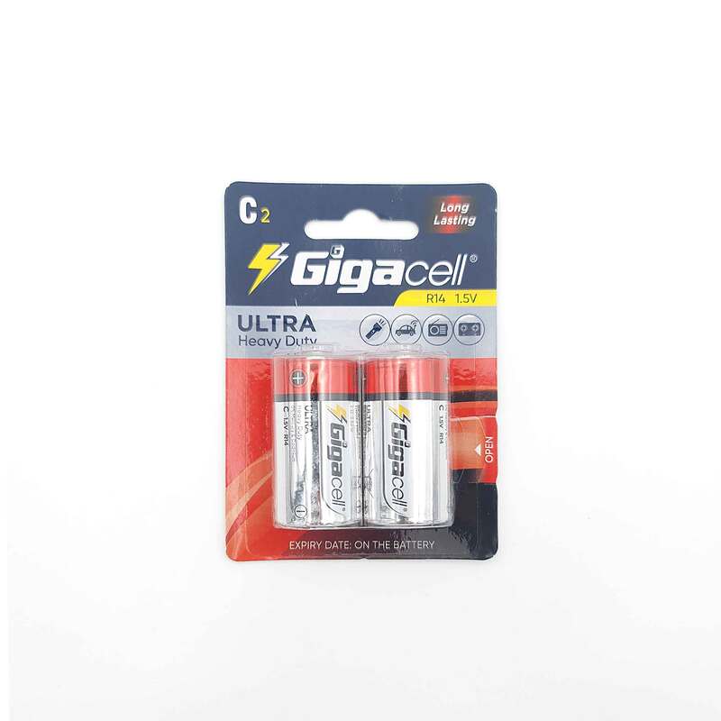 باتری گیگا سل GigaCell اولترا  Ultra Heavy Duty  بشکه ایی c2 کارت 2 عددی