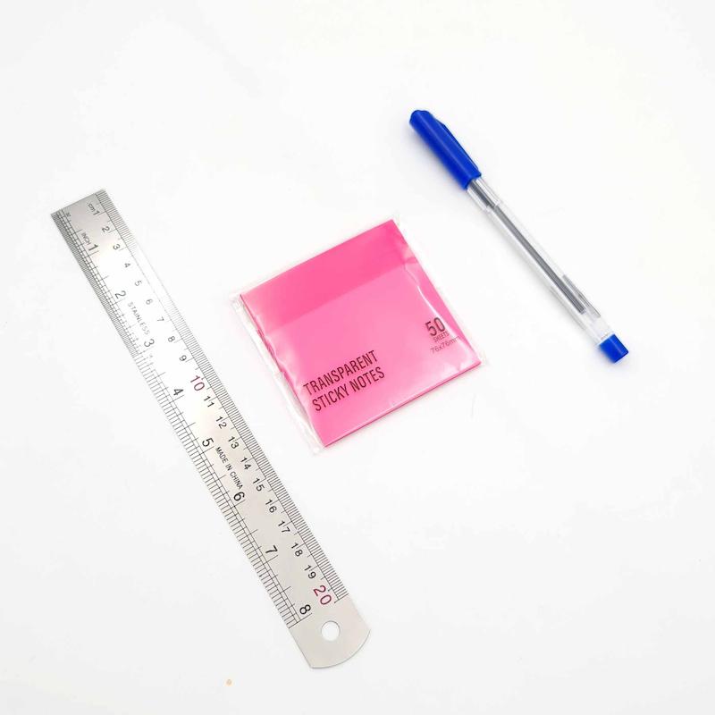 کاغذ یادداشت برچسبی - stick note 76 * 76 mm شفاف