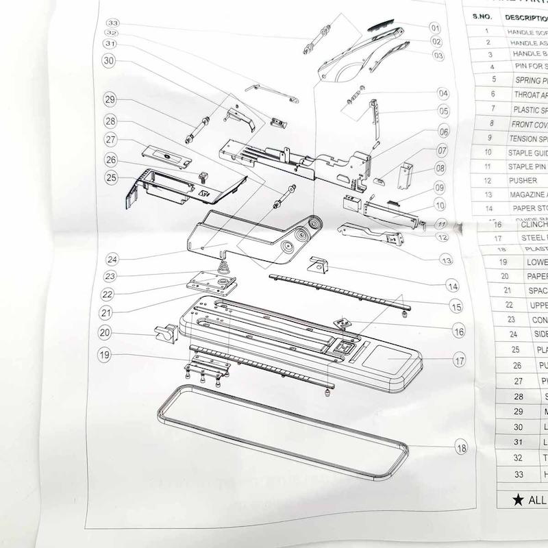 دستگاه منگنه رایون کد FL - 12L24 وسط زن