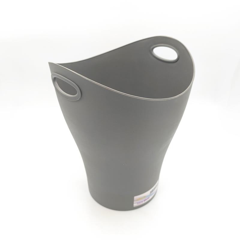 سطل اداری جهان پلاستیکی رنگ طوسی بزرگ 