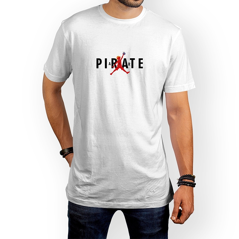 تی شرت مردانه نخی طرح One piece (air Pirate)