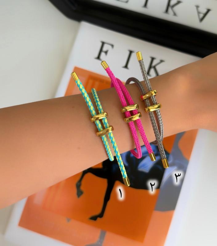 دستبند رنگی مارشالی (بند قابل تنظیم)