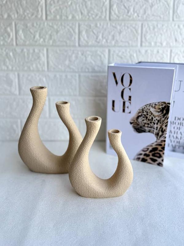 شمعدان دکوری پلی استر مدل« فلورا» | خرید قسطی با اسنپ پی