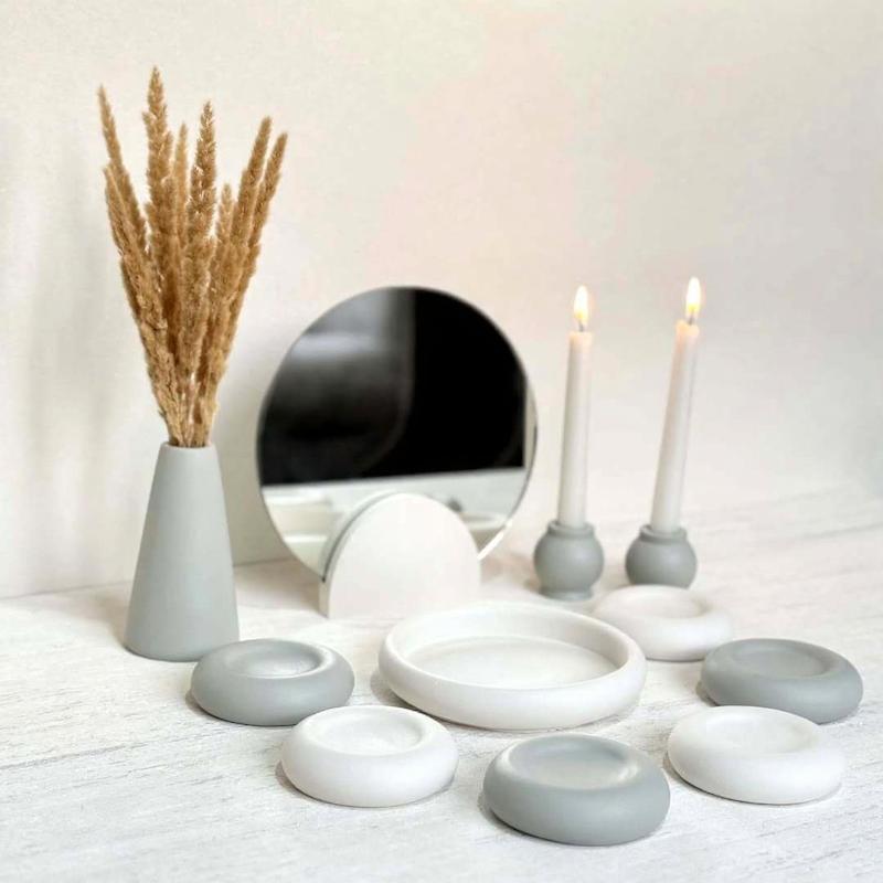 ظروف هفت سین مینیمال | جنس سنگ مصنوعی