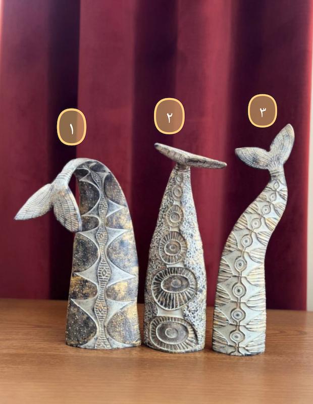 دکوری پتینه طرح سنگی «نهنگ» - سفارش به صورت تک و ست