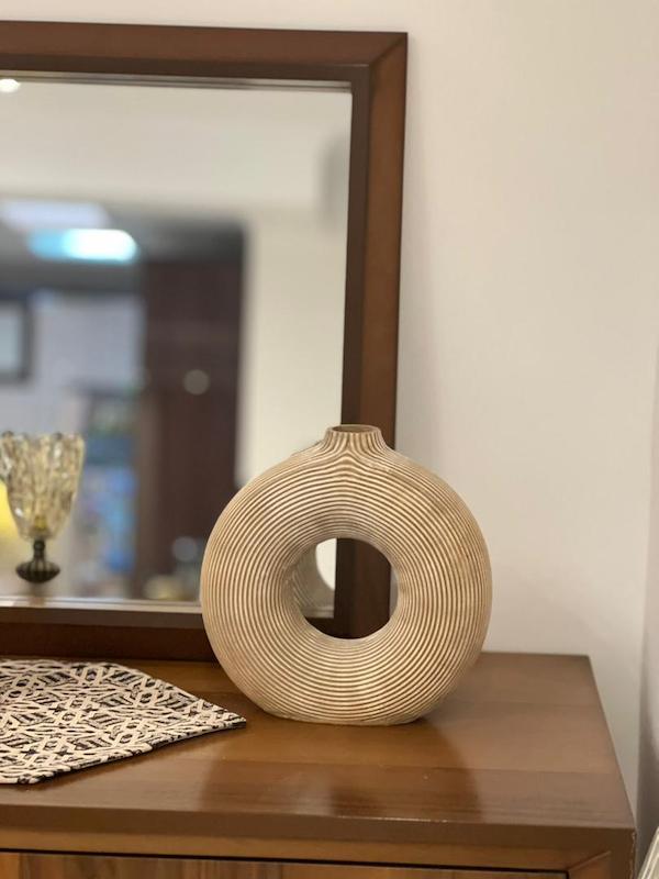 گلدان دکوری دوناتی -جنس پلی استر