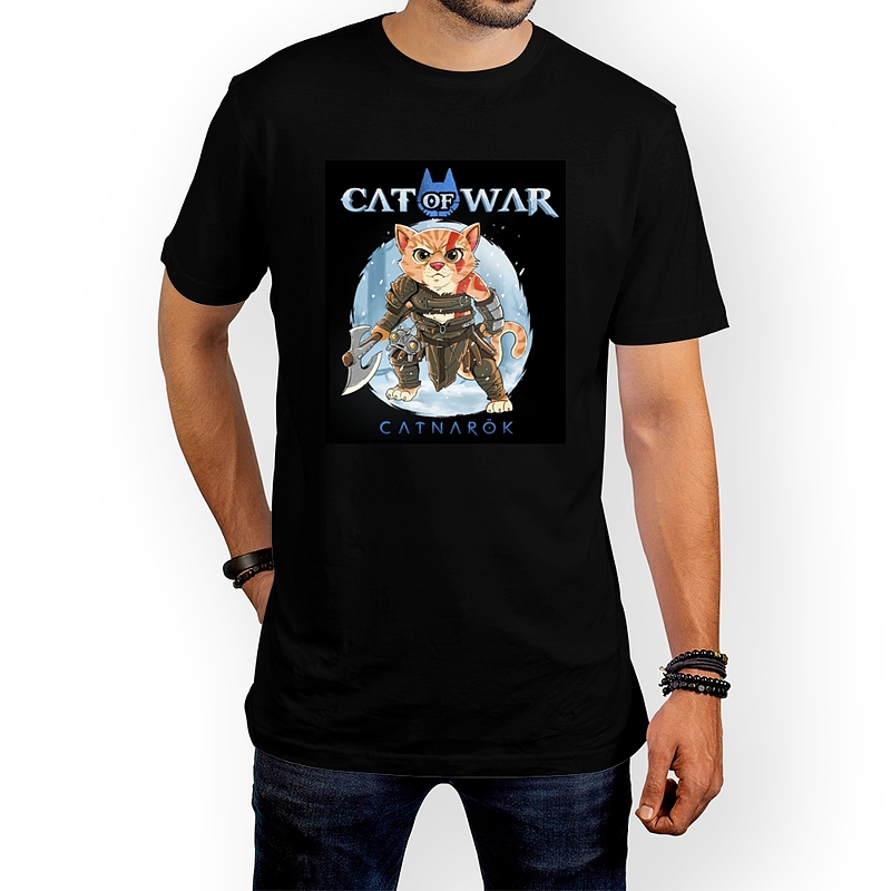 تیشرت نخی طرح CAT of WAR