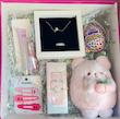 پک کادویی دخترانه تم سرخابی- مناسب کادو تولد و ولنتاین