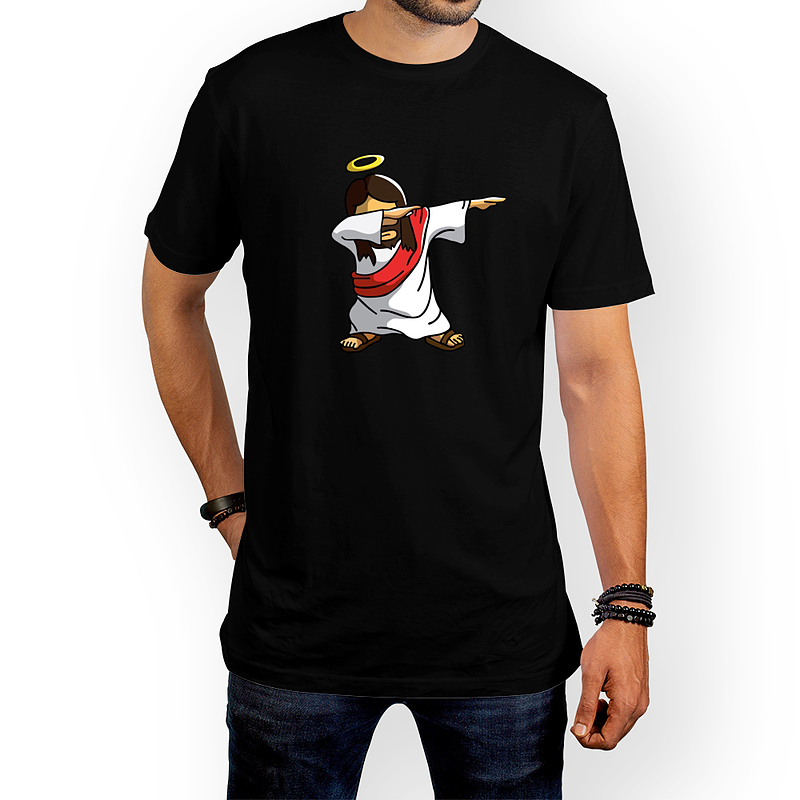 تیشرت نخی طرح "Jesus dabbing"