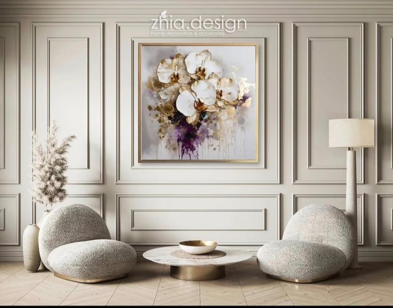 تابلو دکوراتیو طرح «گل ارکیده»