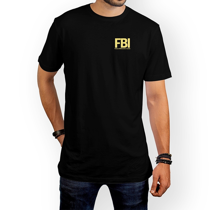 تیشرت نخی طرح FBI