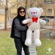 عروسک خرس سفید ولنتاین با ارسال رایگان در 5 سایز مختلف 