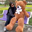 عروسک خرس قهوه ای ولنتاین با ارسال رایگان در 5 سایز
