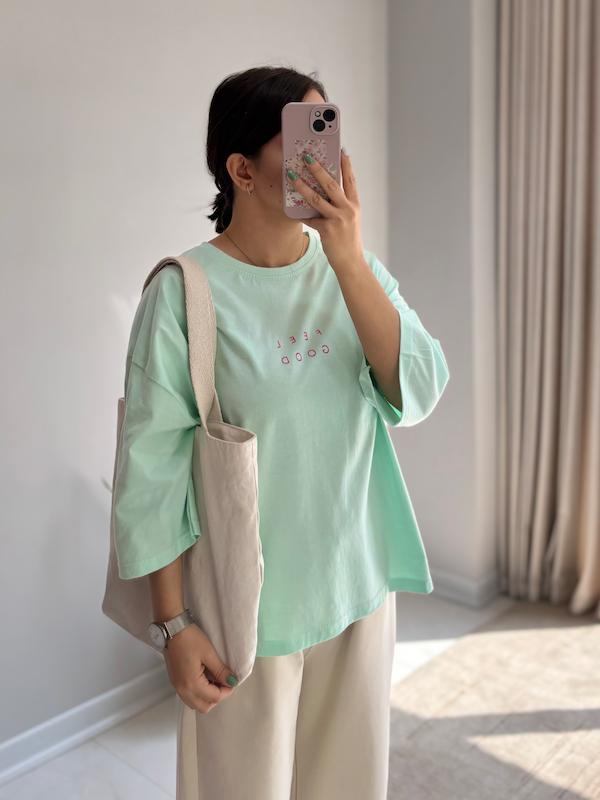 تیشرت باکسی feel good 