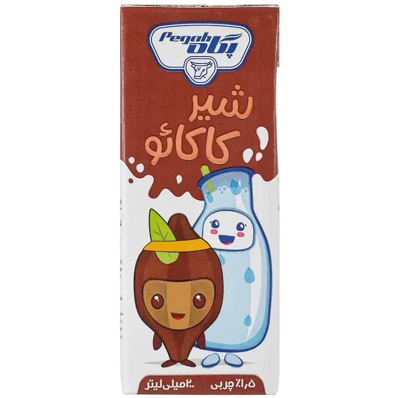 شیر کاکائو کم چرب مدت دار پگاه 20 میلی لیتر 