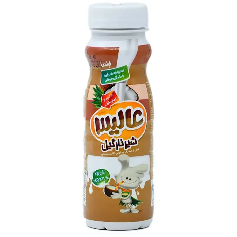 شیر نارگیل نیم چرب فرادما عالیس مقدار 0.2 لیتر