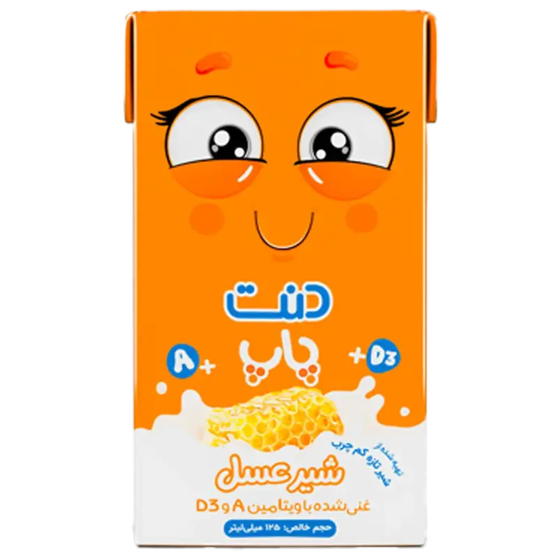 شیر عسل غنی شده دنت پاپ - 125 میلی لیتر