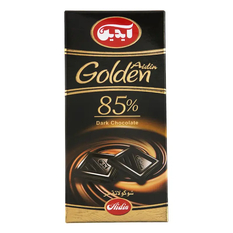 شکلات تلخ 85 درصد آیدین - 100 گرم