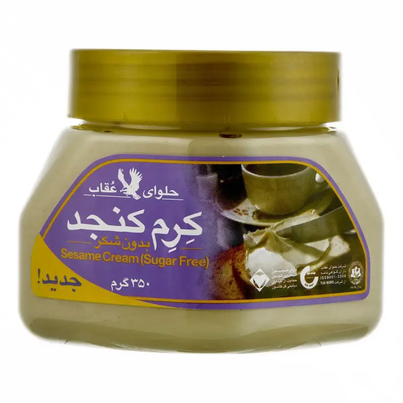 کرم کنجد بدون شکر عقاب مقدار 350 گرم