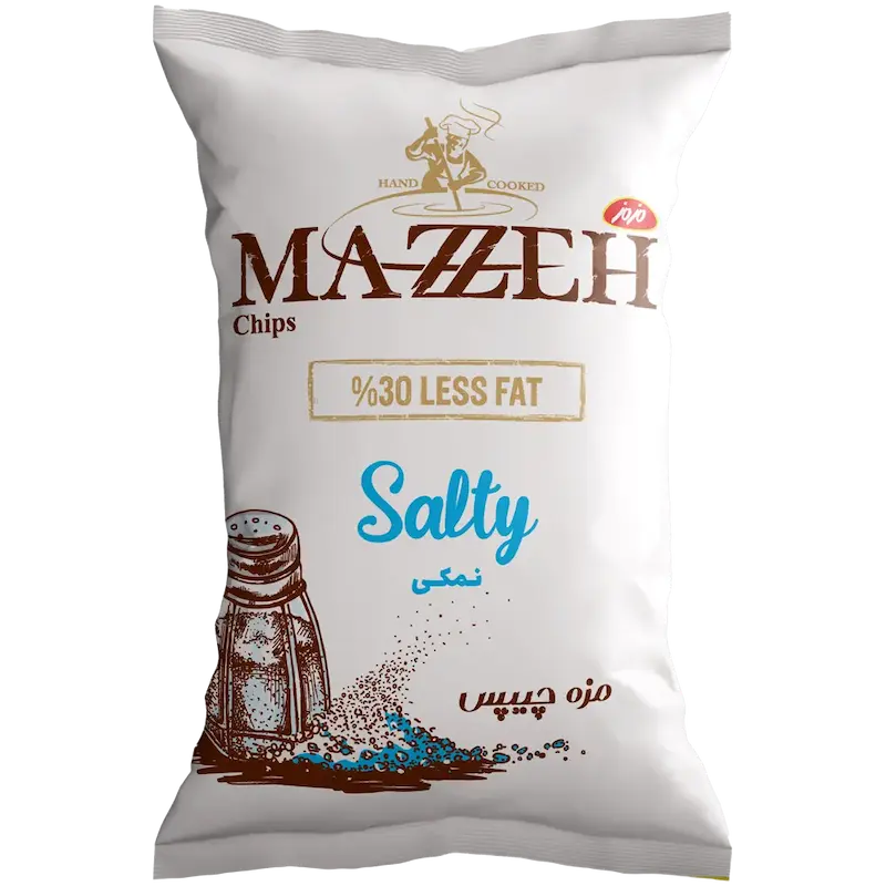 مزه چیپس با طعم نمکی  مزمز - 65 گرم