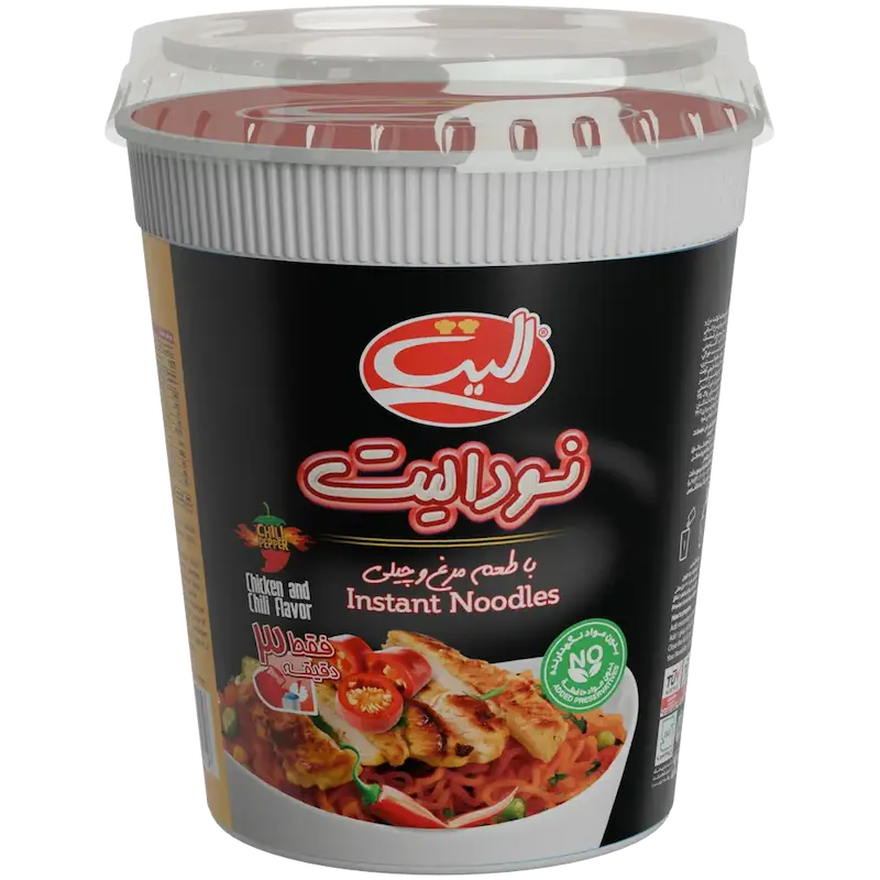 نودل نیمه آماده مرغ و چیلی الیت - 65 گرم