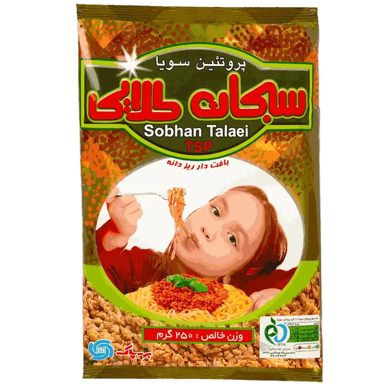  پروتئین سویا سبحان طلایی 250 گرم 