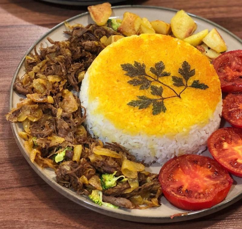 رست بیف با برنج