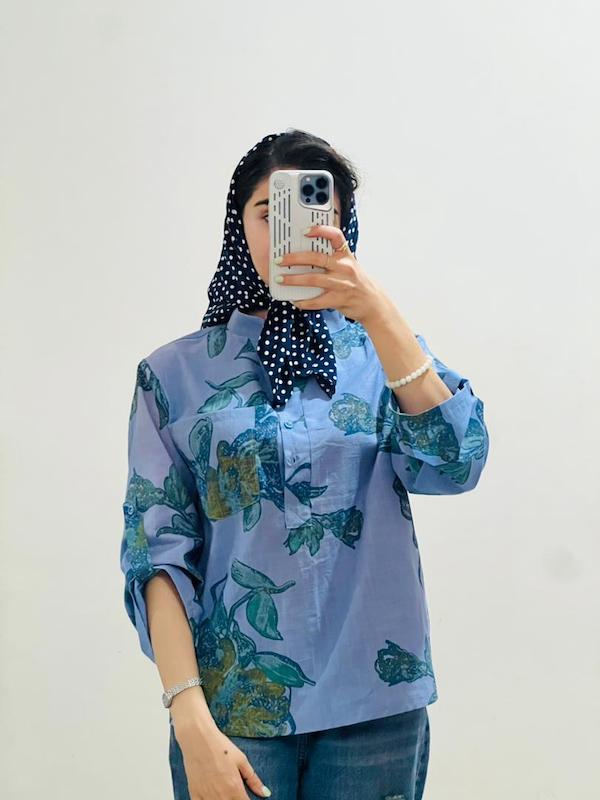 شومیز طرحدار 