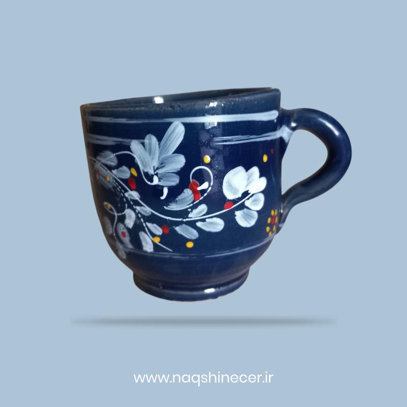 لیوان نقشینه لعاب دار 