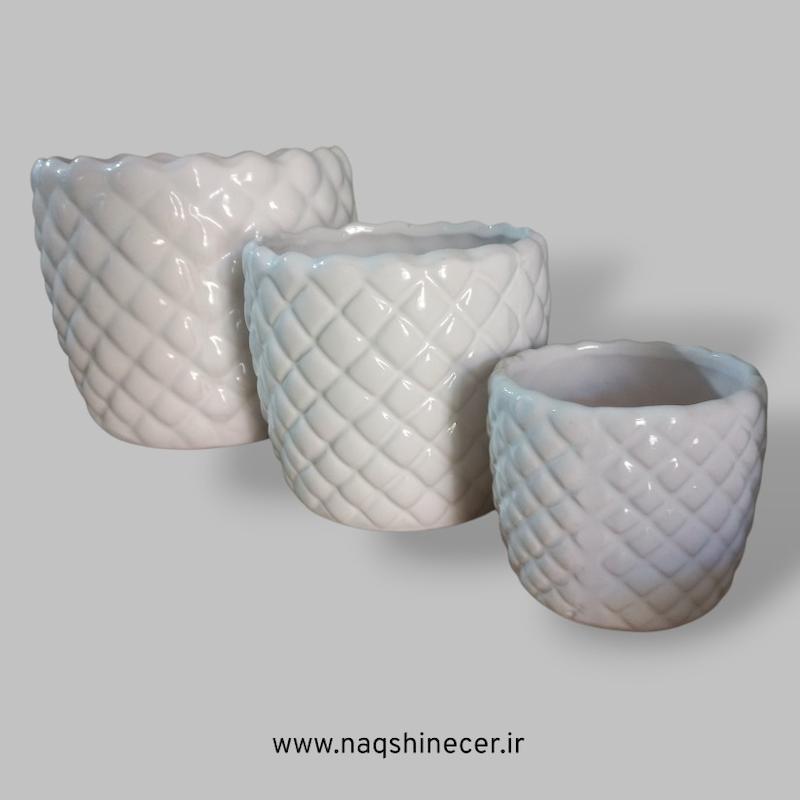 گلدان لعاب دار سرامیکی