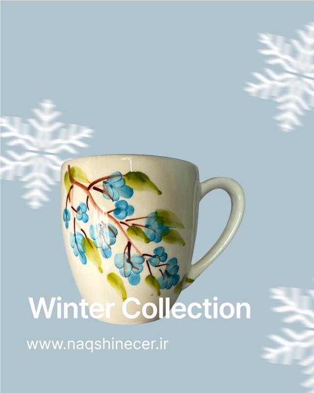 ماگ طرح گل و برگ