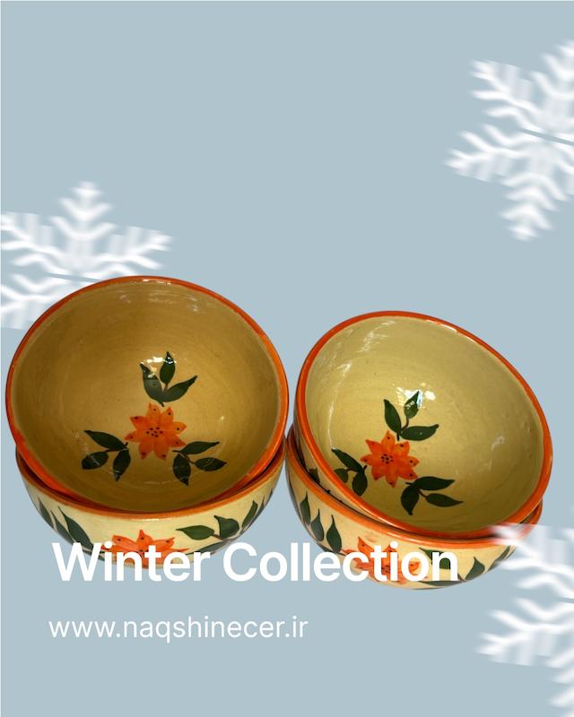 کاسه لعاب زده نقش دار 