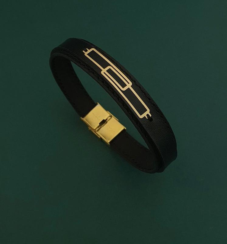 دستبند طلا سه بعدی مردانه