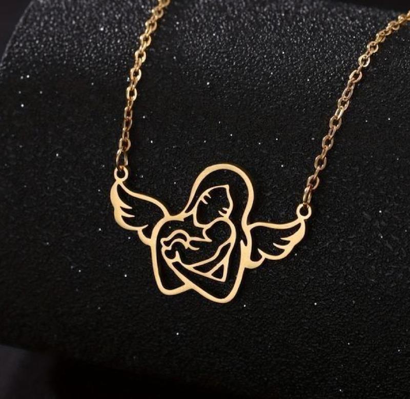 پلاک طلا طرح مادر