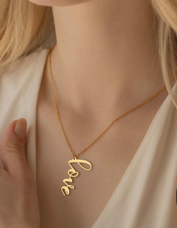 پلاک طلا طرح لاو