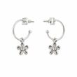 گوشواره طرح گل سفید کد 44